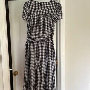 Who What Wear Brand Women’s Black and White Checkered Dress